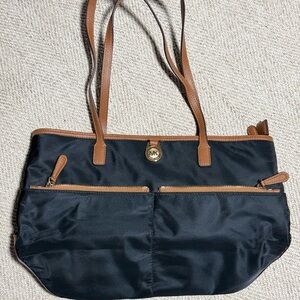 MICHAEL Michael Kors Black and Tan Tote